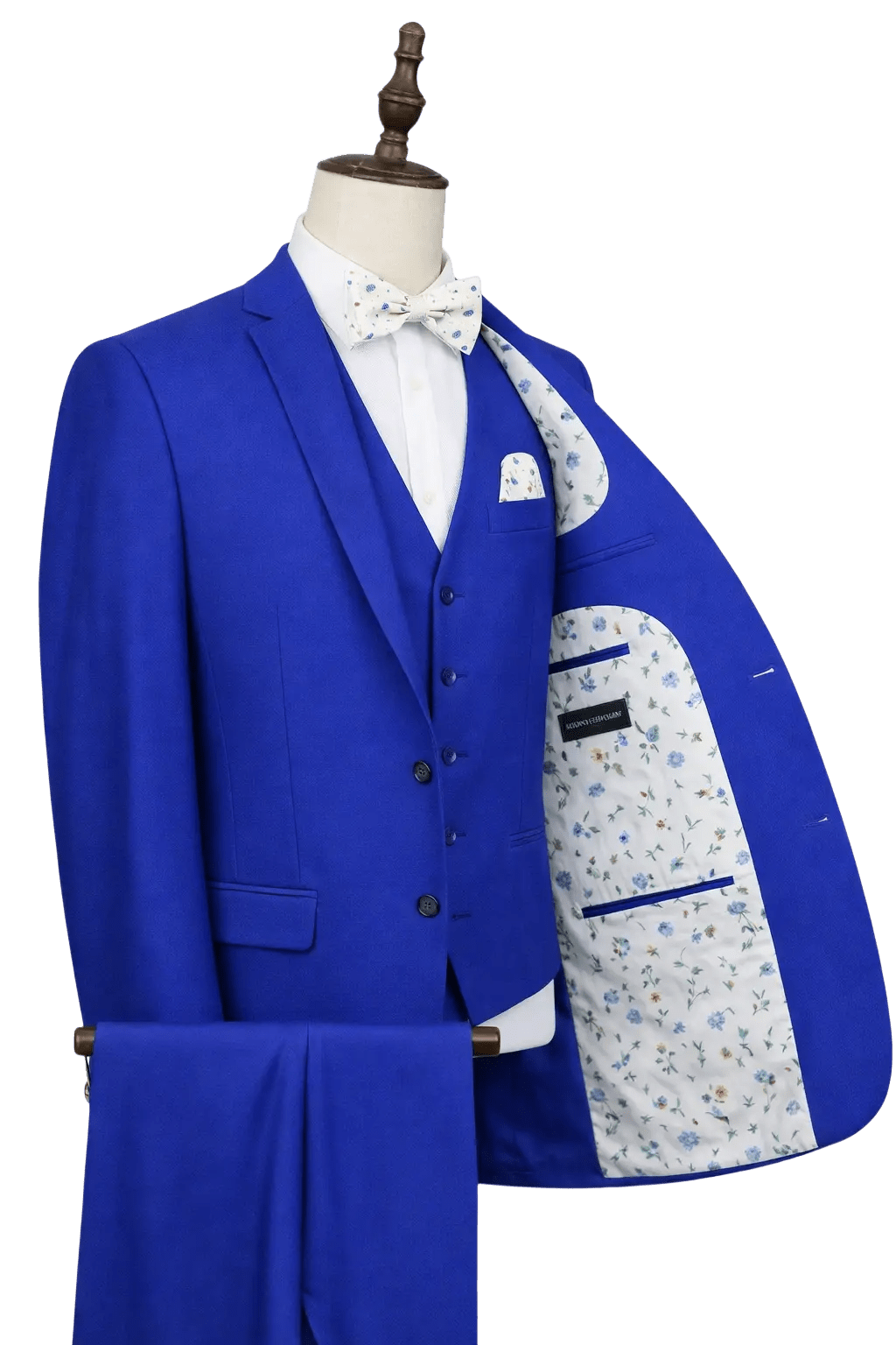 MONSIEUR HECTOR - Costumes 3 pièces - Modèle Louis, coloris bleu électrique - Lothaire