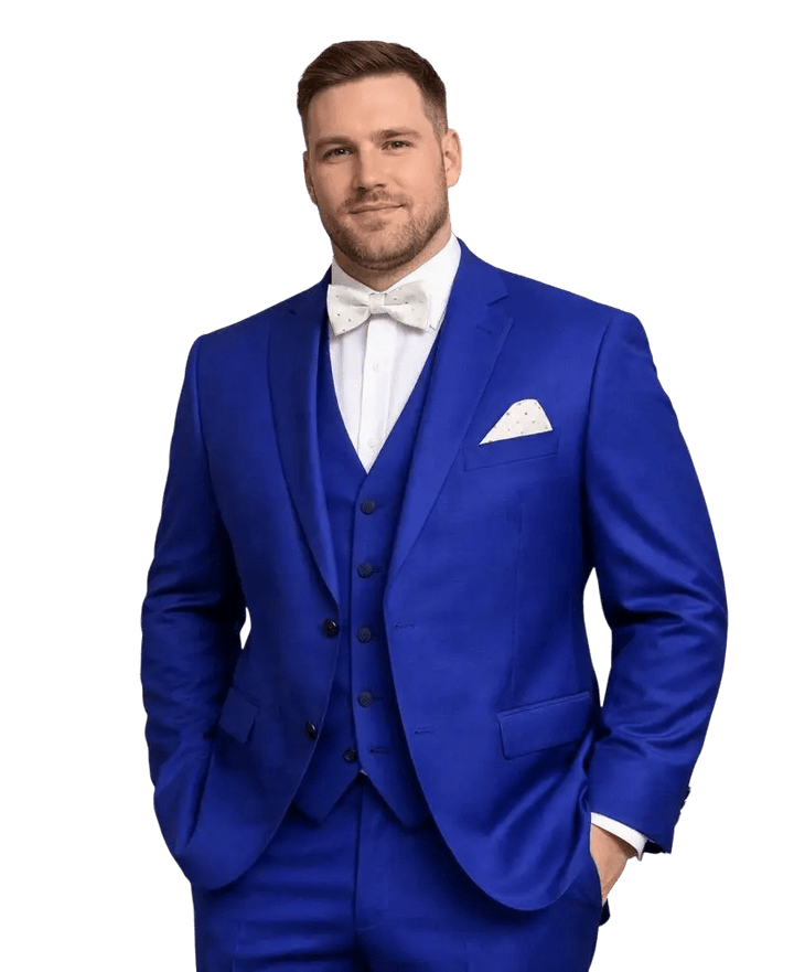 MONSIEUR HECTOR - Costumes 3 pièces - Modèle Louis, coloris bleu électrique - Lothaire