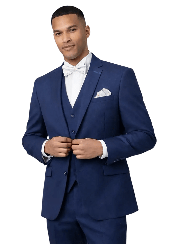 MONSIEUR HECTOR - Costumes 3 pièces - Modèle Louis, coloris bleu italien - Lothaire