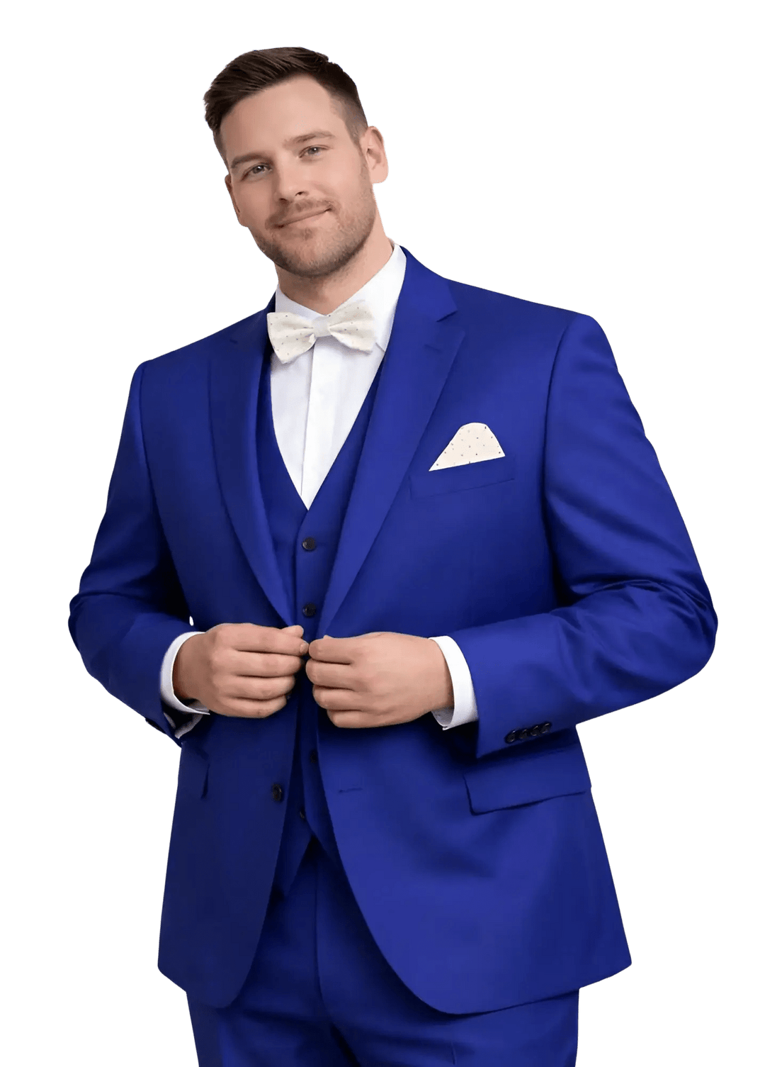 MONSIEUR HECTOR - Costumes 3 pièces - Modèle Louis, coloris bleu italien - Lothaire