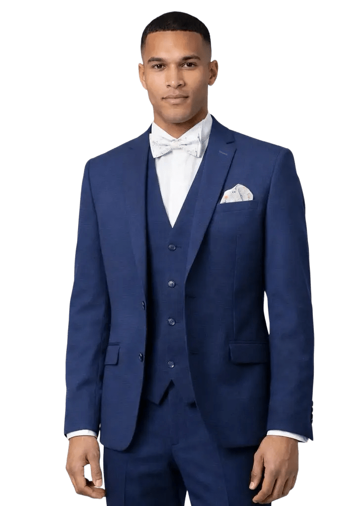 MONSIEUR HECTOR - Costumes 3 pièces - Modèle Louis, coloris bleu italien - Lothaire