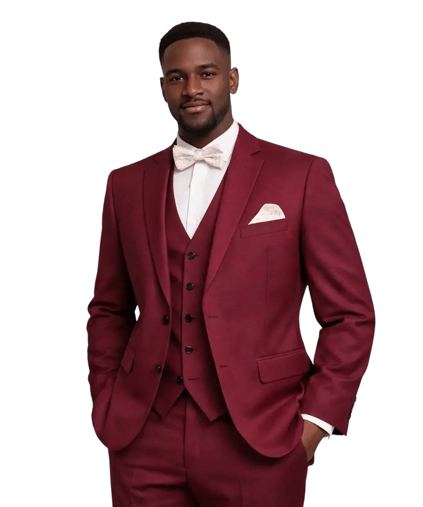 MONSIEUR HECTOR - Costumes 3 pièces - Modèle Louis, coloris bordeaux - Lothaire