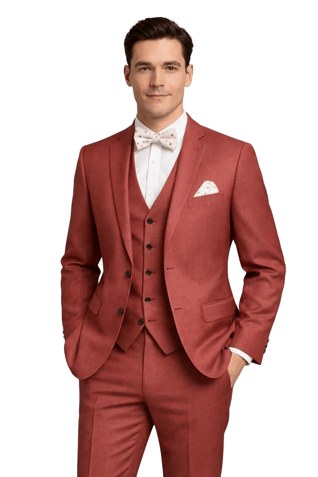 MONSIEUR HECTOR - Costumes 3 pièces - Modèle Louis, coloris Safran - Lothaire