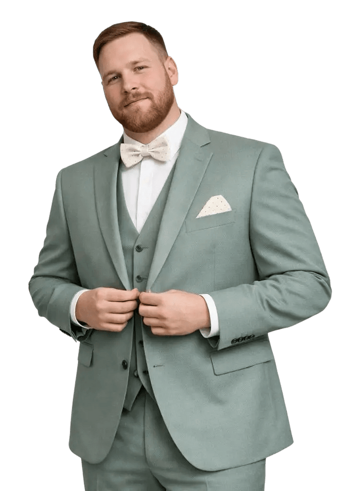 MONSIEUR HECTOR - Costumes 3 pièces - Modèle Louis, coloris tilleul - Lothaire