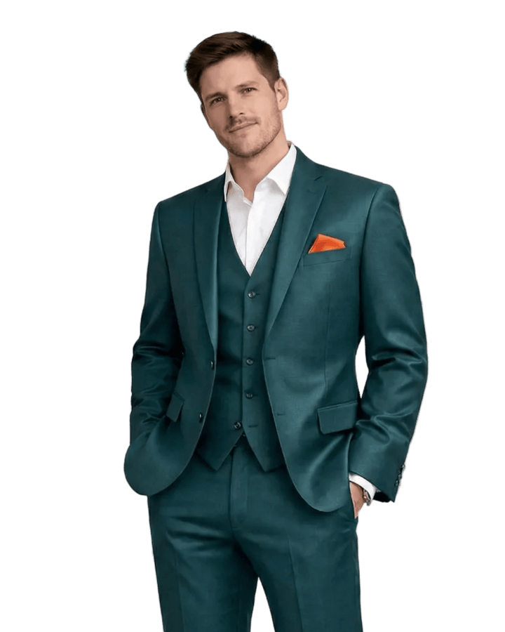 MONSIEUR HECTOR - Costumes 3 pièces - Modèle Louis, coloris vert ❤️ - Lothaire