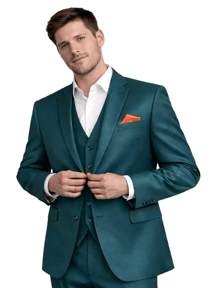 MONSIEUR HECTOR - Costumes 3 pièces - Modèle Louis, coloris vert - Lothaire