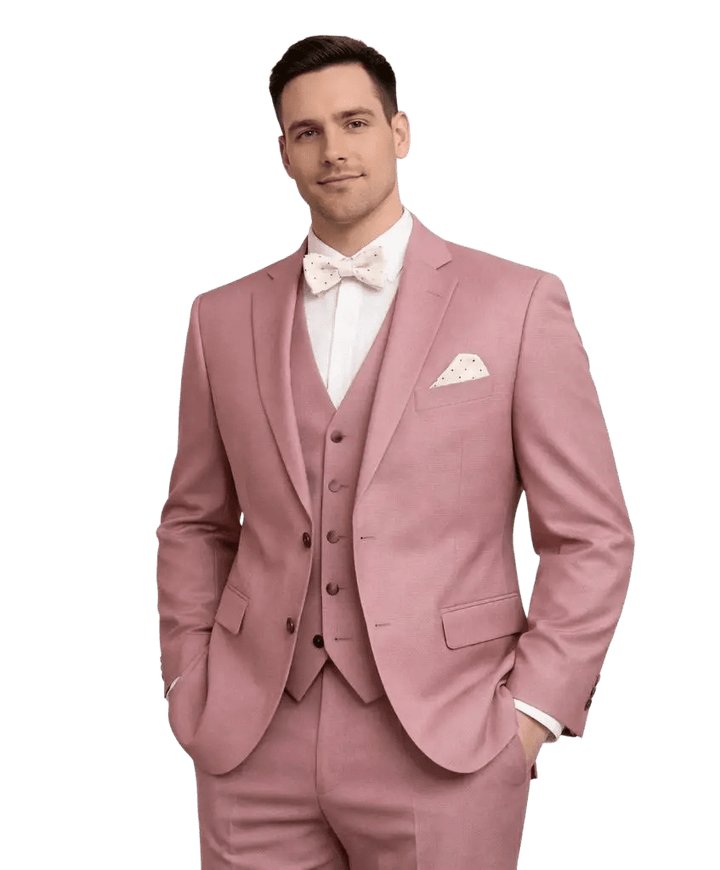 MONSIEUR HECTOR - Costumes 3 pièces - Modèle Louis, coloris vieux rose - Lothaire