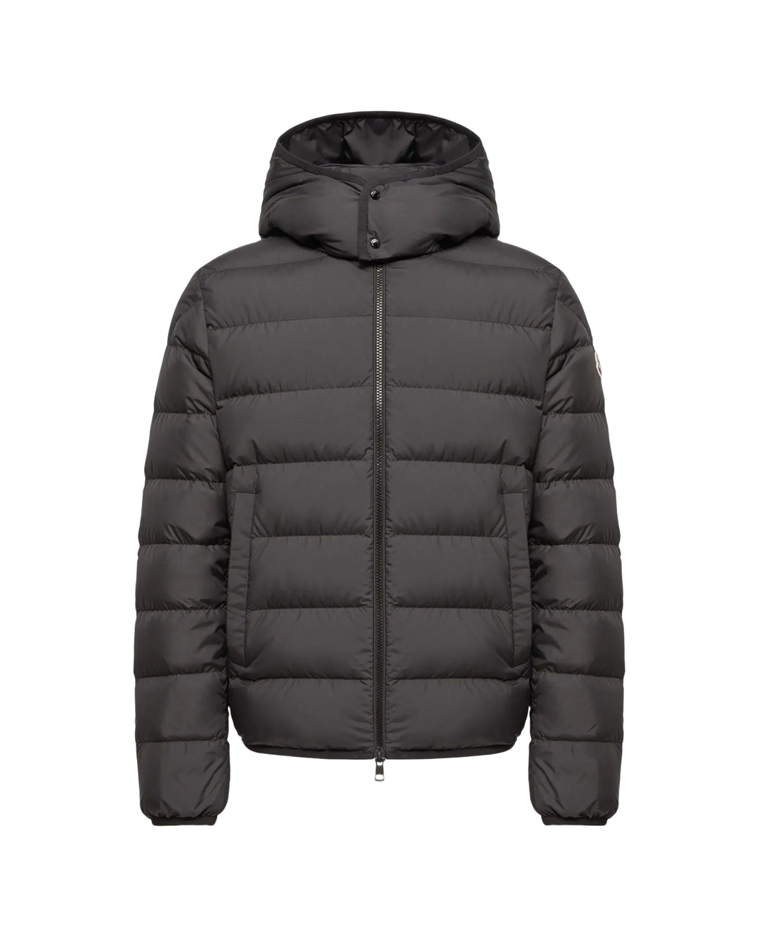 MONCLER - Doudoune courte Montbrocq à capuche Noir