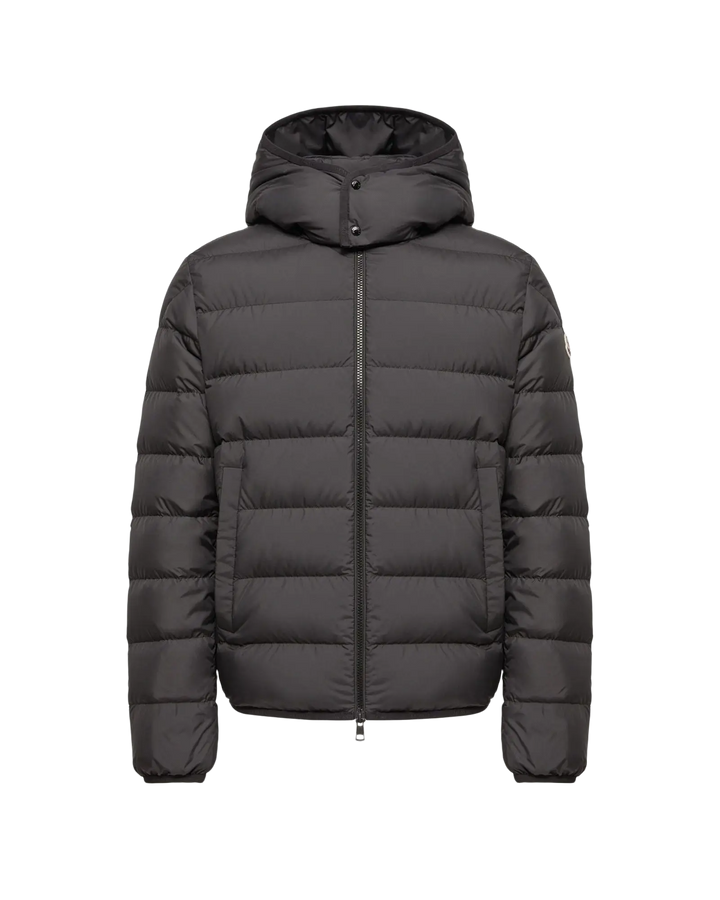 MONCLER - Doudoune courte Montbrocq à capuche Noir