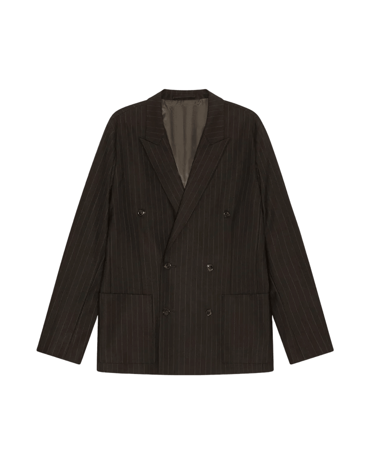 NN. 07 - Blazer croisé Jordin Brown Stripe - Lothaire
