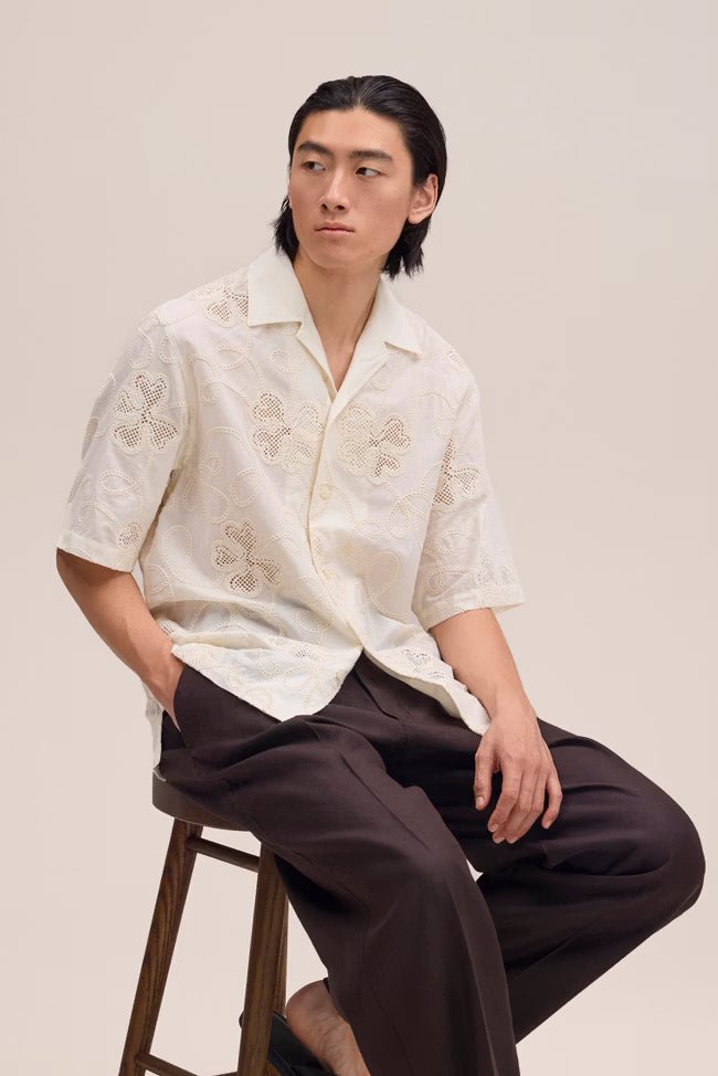 NN. 07 - Chemise Ben brodée Ivoire - Lothaire
