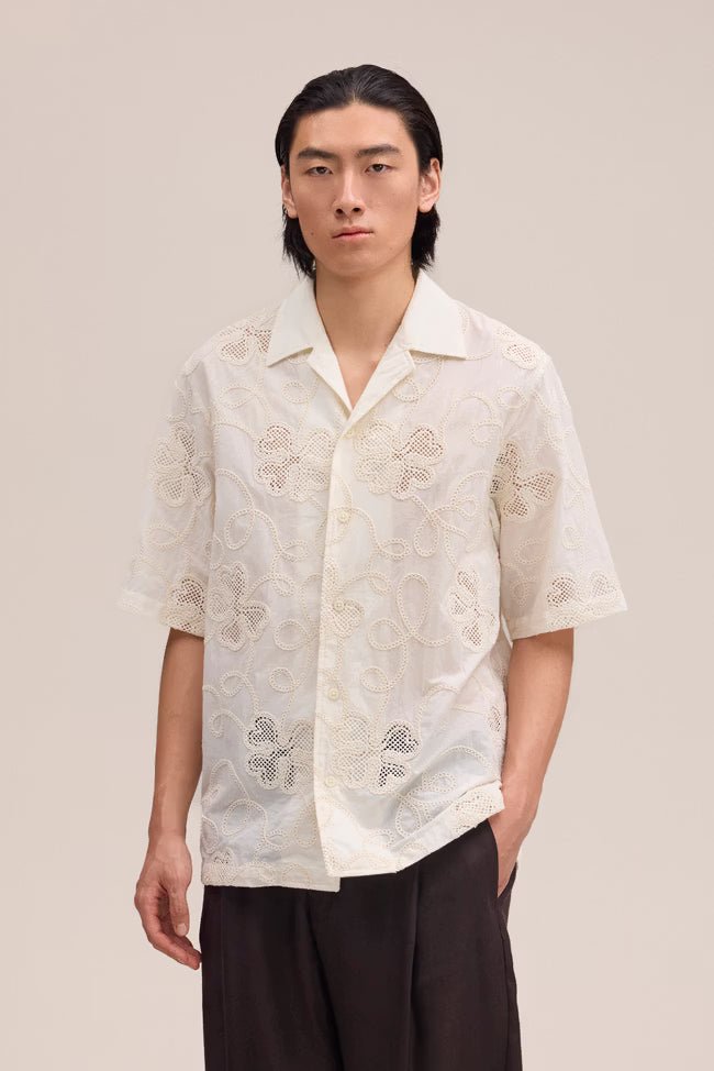 NN. 07 - Chemise Ben brodée Ivoire - Lothaire