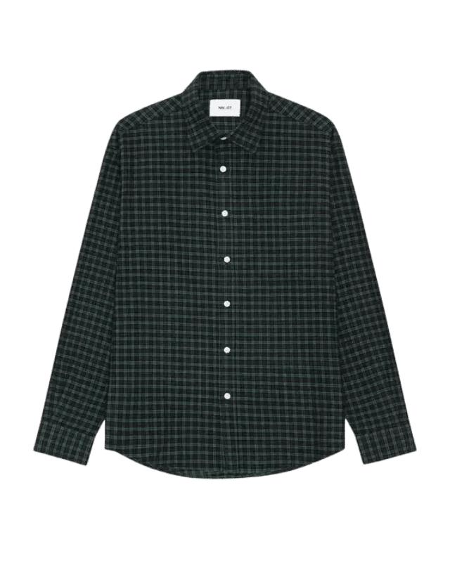 NN. 07 - Chemise Deon en flanelle à carreaux Vert - Lothaire