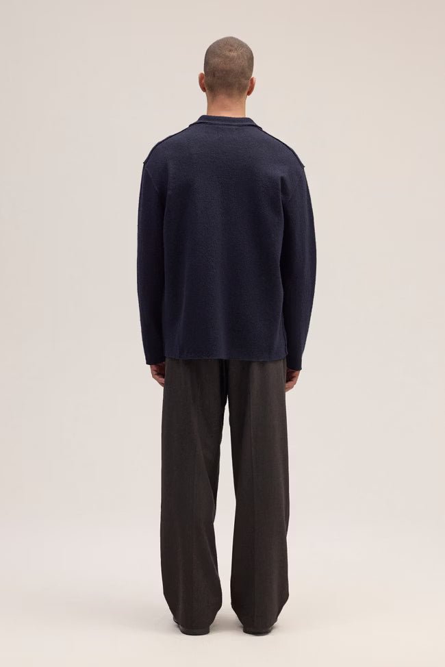 NN. 07 - Jonas Boiled Merino Wool Hybrid Bleu marine - Lothaire