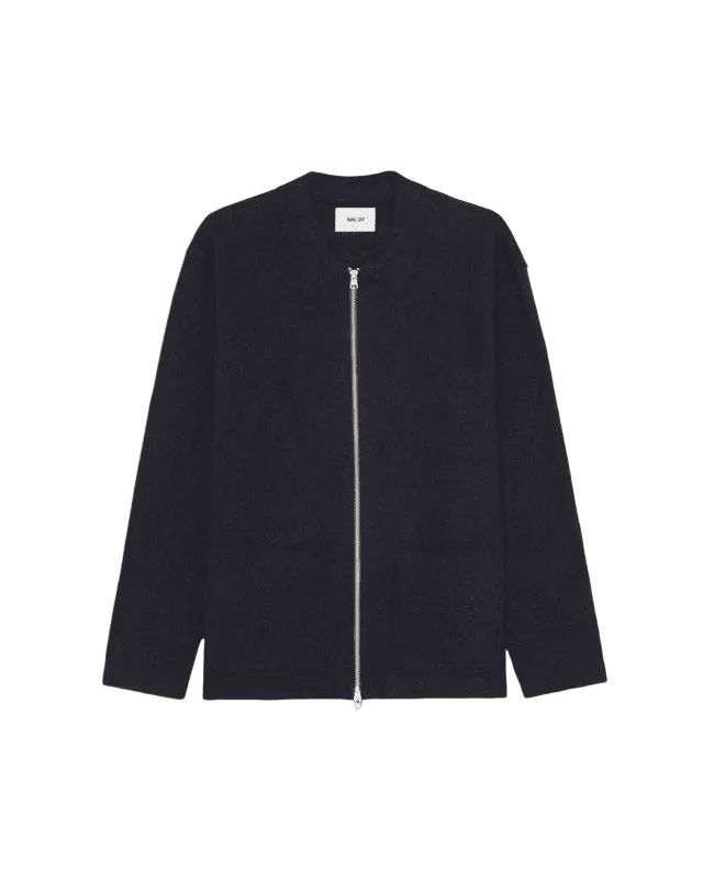 NN. 07 - Jonas Boiled Merino Wool Hybrid Bleu marine - Lothaire