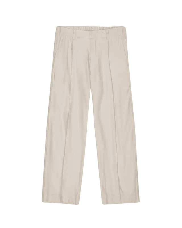 NN. 07 - Kay Pantalon en lin mélangé à coupe décontractée Ivoire - Lothaire