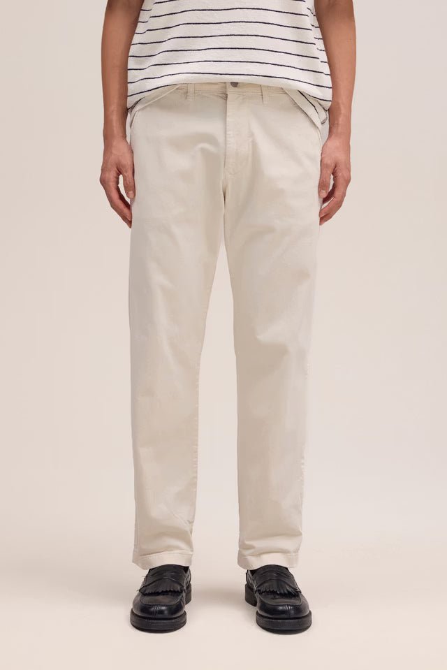 NN. 07 - Pantalon Aden Chino coupe droite classique Ivoire - Lothaire
