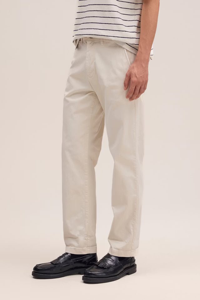 NN. 07 - Pantalon Aden Chino coupe droite classique Ivoire - Lothaire