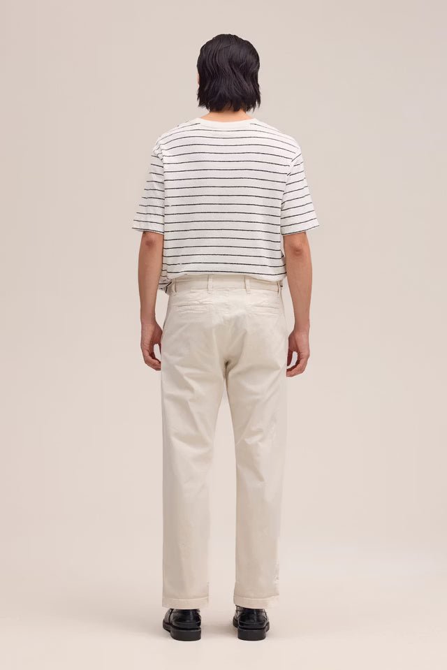 NN. 07 - Pantalon Aden Chino coupe droite classique Ivoire - Lothaire