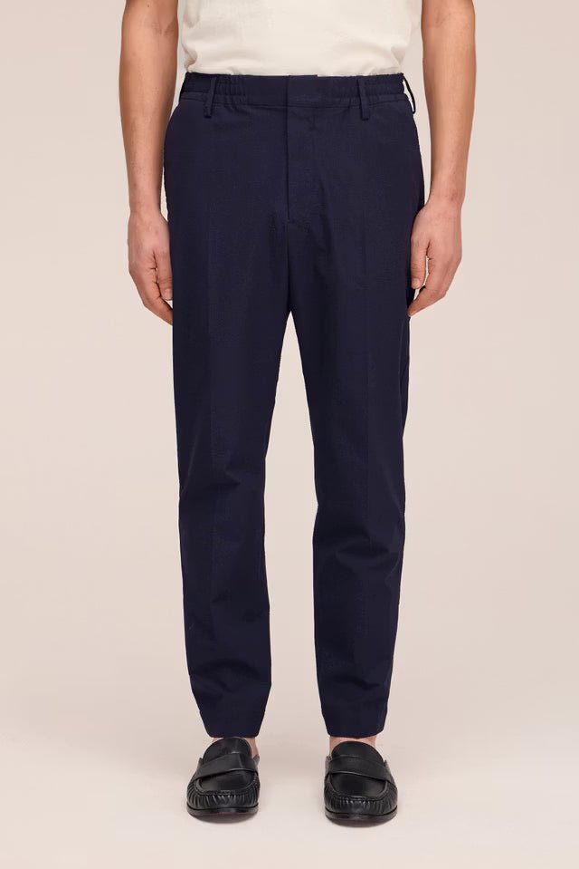 NN. 07 - Pantalon Billie Seersucker Bleu Marine - Lothaire