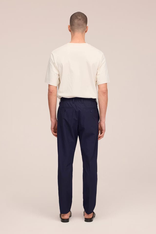 NN. 07 - Pantalon Billie Seersucker Bleu Marine - Lothaire