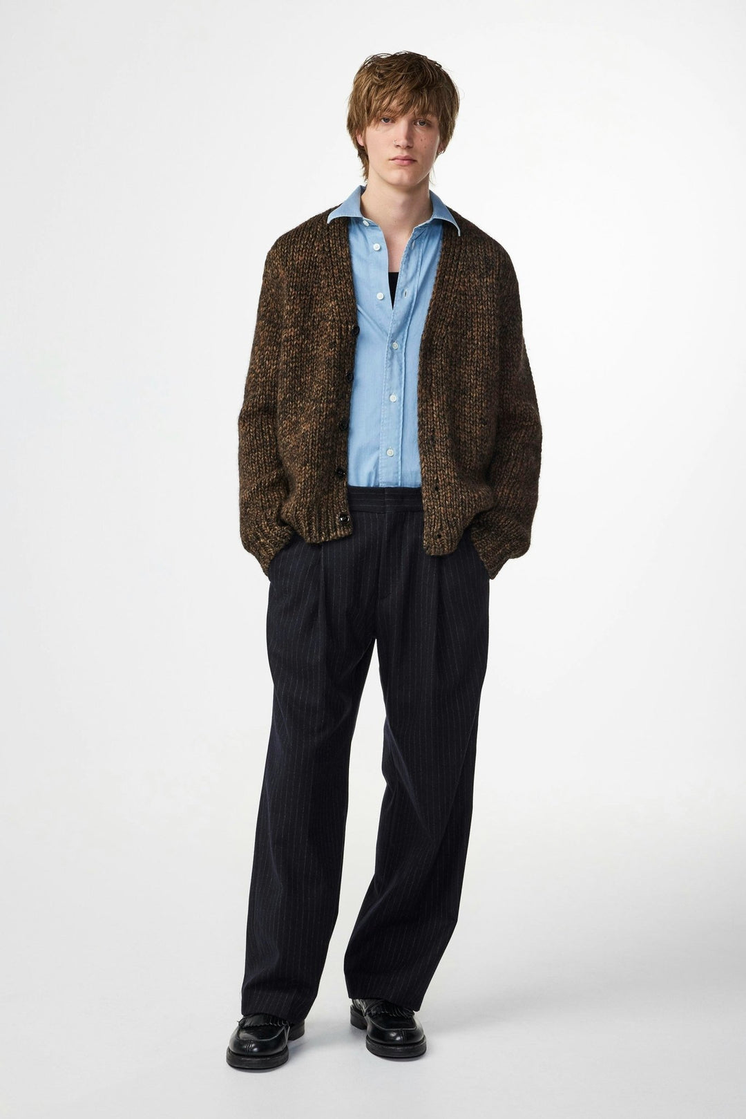 NN. 07 - Pantalons Kay Relaxed Fit Wool Blend Pant Bleu foncé - Lothaire