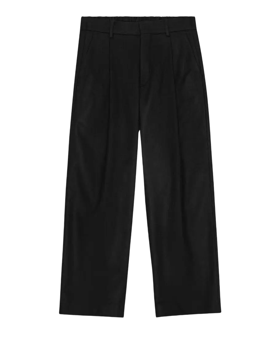 NN. 07 - Pantalons Kay Relaxed Fit Wool Blend Pant Noire - Lothaire