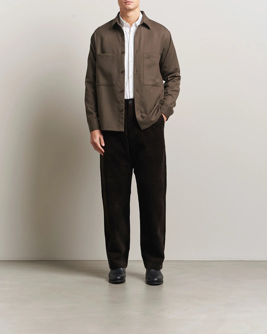 NN. 07 - Paw Relaxed Fit Corduroy Trousers Demitasse Marron foncé - Lothaire