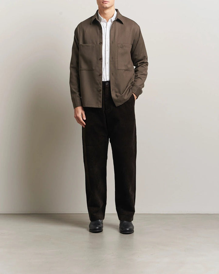 NN. 07 - Paw Relaxed Fit Corduroy Trousers Demitasse Marron foncé - Lothaire