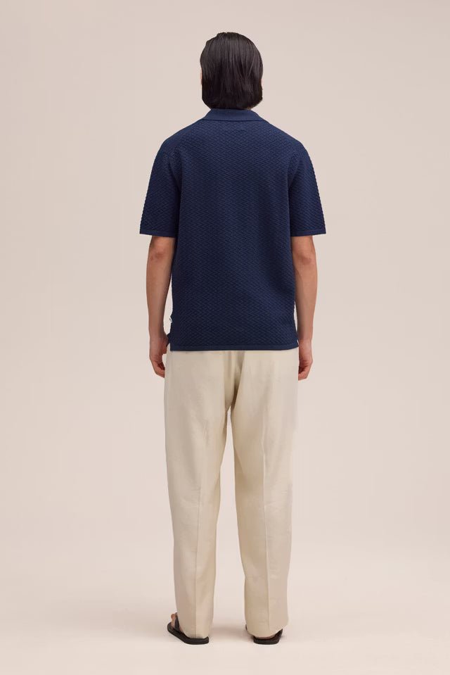 NN. 07 - Polo Paul à Coutures texturées Bleu marine - Lothaire