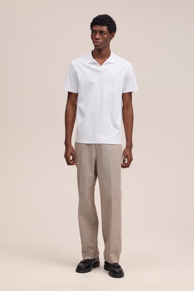 NN. 07 - Polo Paul en coton biologique à col ouvert Blanc - Lothaire