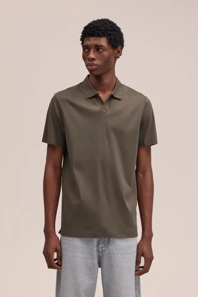 NN. 07 - Polo Paul en Coton Biologique Vert Câpre - Lothaire