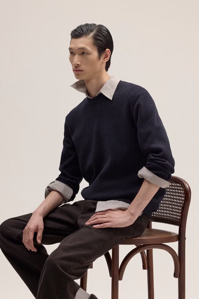 NN. 07 - Pull Danny léger Bleu marine - Lothaire