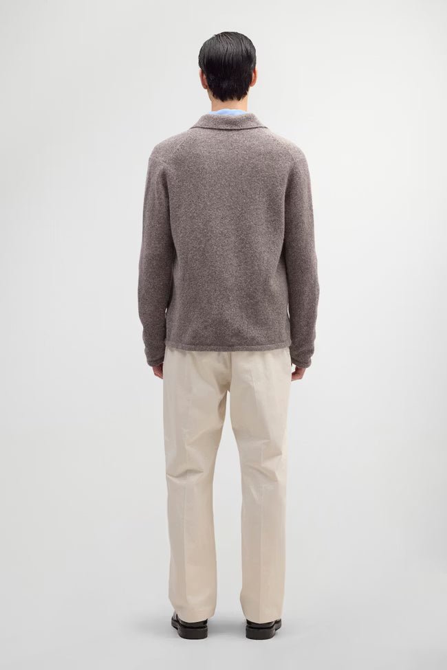 NN. 07 - Pull Jonas en fil bouclé Marron clair chiné - Lothaire