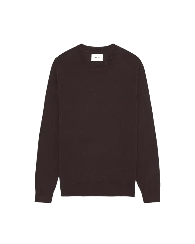 NN. 07 - Pull Ted en laine mérinos Marron truffe - Lothaire