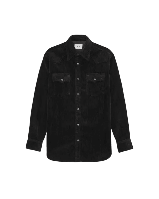 NN. 07 - Ricky Chemise en velours côtelé Noir - Lothaire