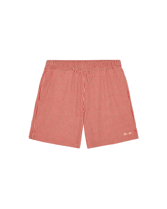 NN. 07 - Short de bain à cordon Vacances Bande Rouge - Lothaire
