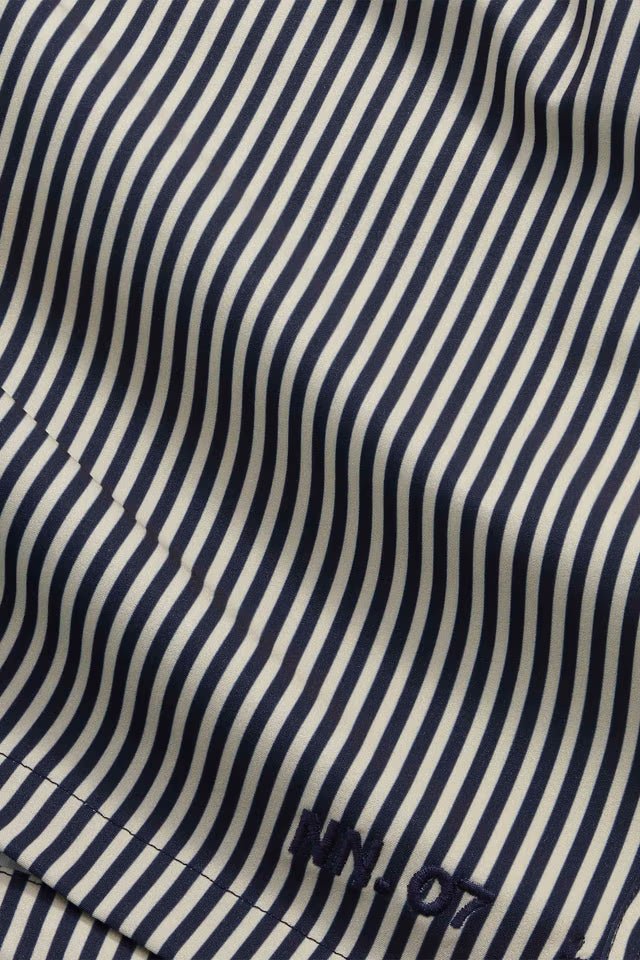 NN. 07 - Short de Bain Holiday Rayé Bleu Marine - Lothaire