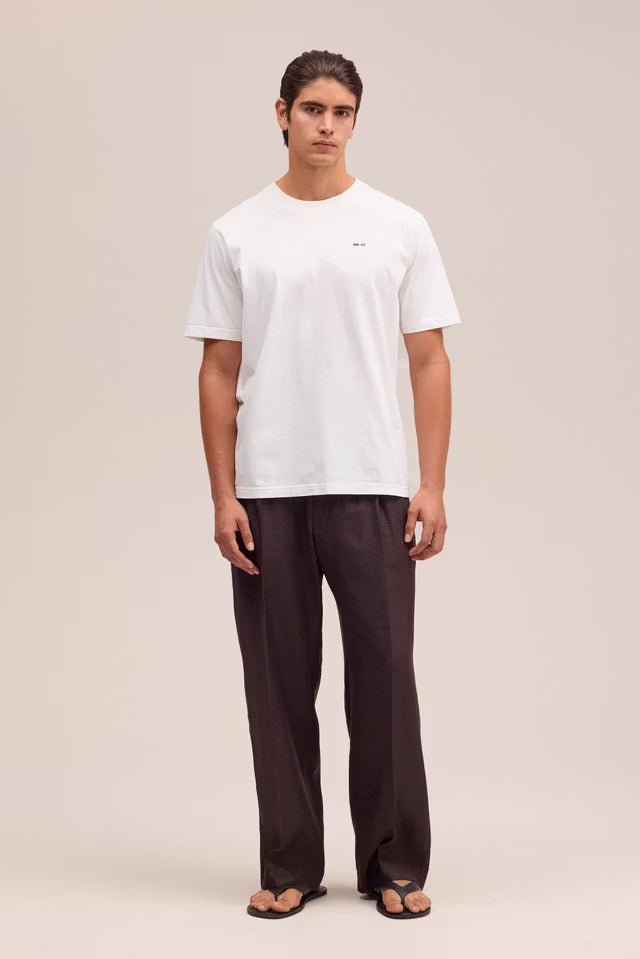 NN. 07 - T-shirt Adam Logo en Coton Pima Blanc - Lothaire