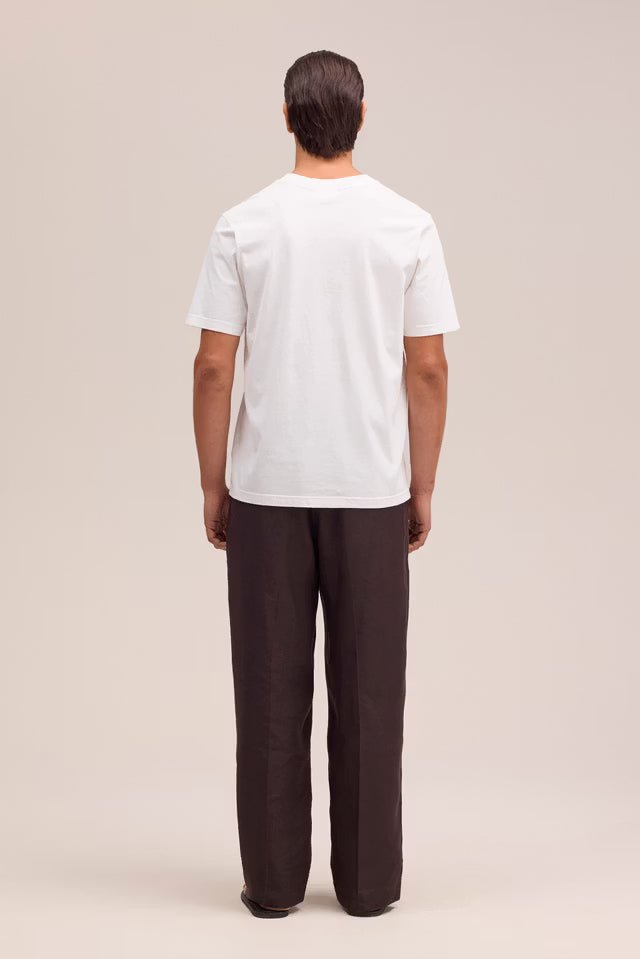 NN. 07 - T-shirt Adam Logo en Coton Pima Blanc - Lothaire