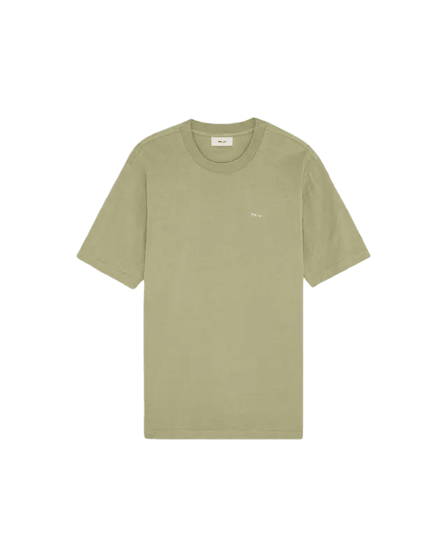 NN. 07 - T-shirt Adam Logo en Coton Pima Vert Sauge - Lothaire