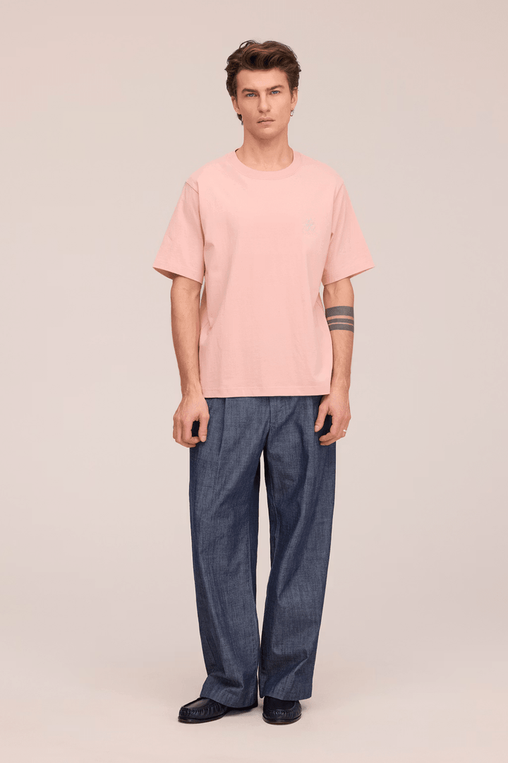 NN. 07 - T-Shirt bordé Jett Rose Dust - Lothaire