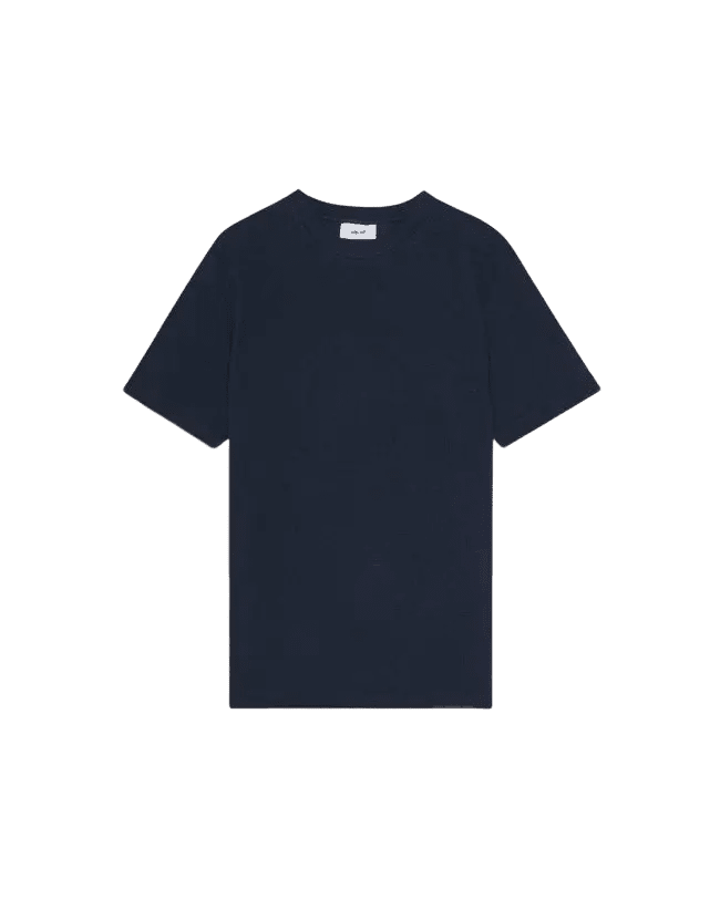 NN. 07 - T-shirt Clive en maille gaufrée Bleu marine - Lothaire