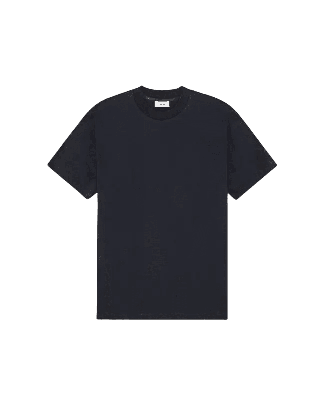 NN. 07 - T-shirt Lionel en coton mercerisé Bleu marine - Lothaire