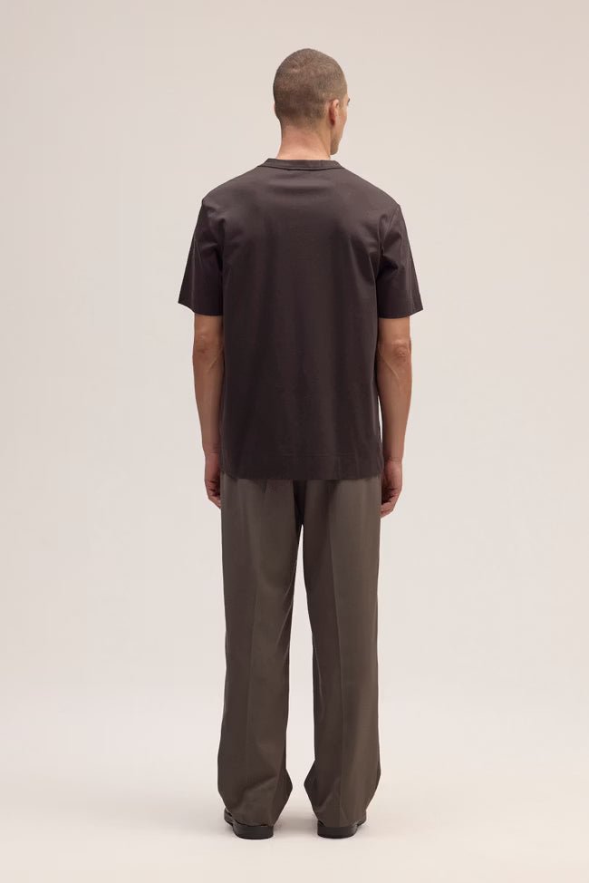 NN. 07 - T-shirt Pedro brodé en coton bio Marron glacé - Lothaire