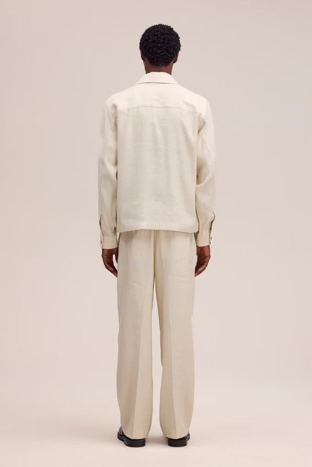 NN. 07 - Veste Alban Mélange hybride de lin Ivoire - Lothaire