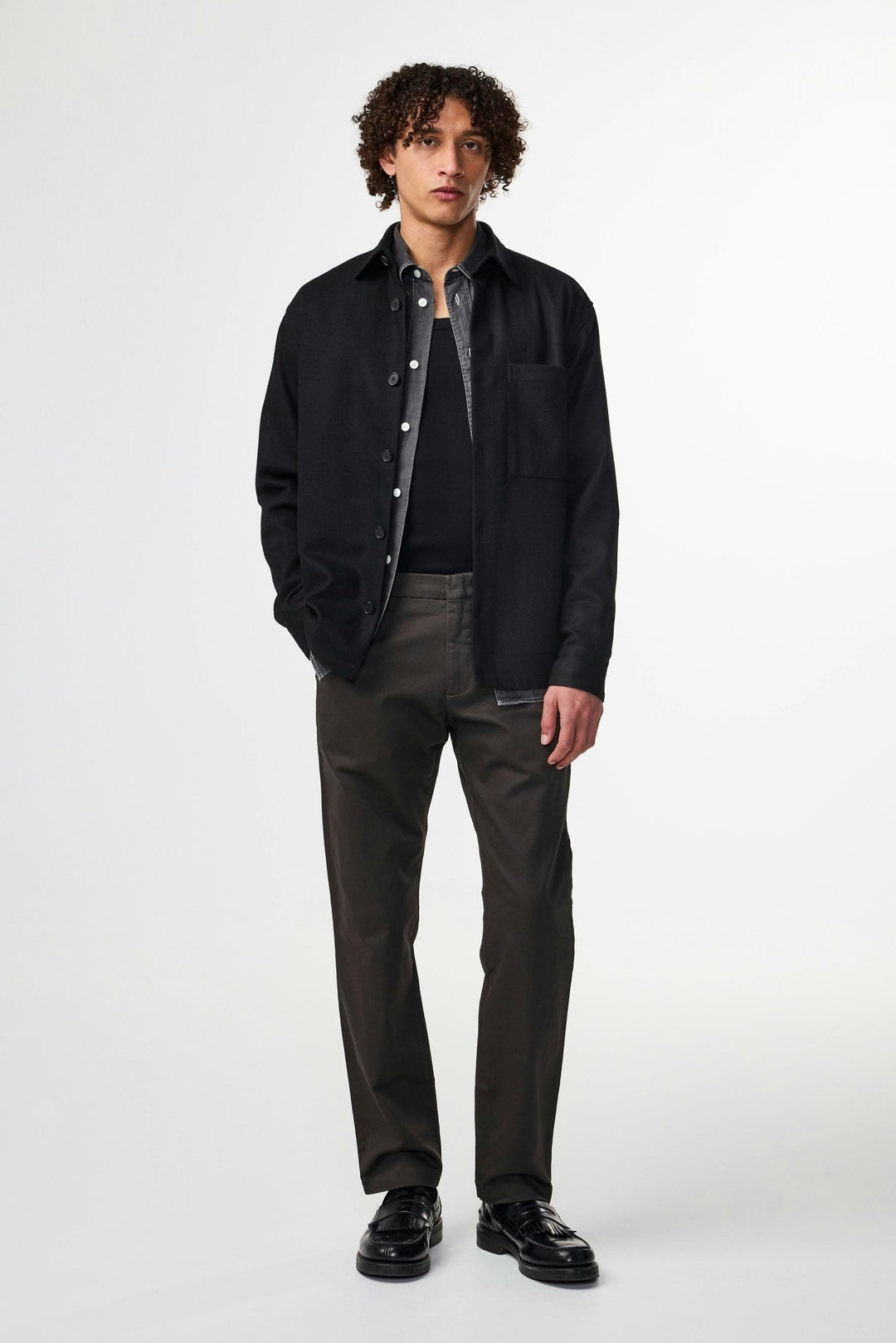 NN. 07 - Veste Freddy Wool blend Hybrid Noir - Lothaire