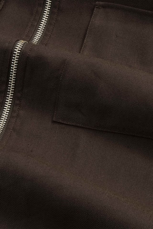 NN. 07 - Veste hybride Alban en lin et viscose Marron profond - Lothaire