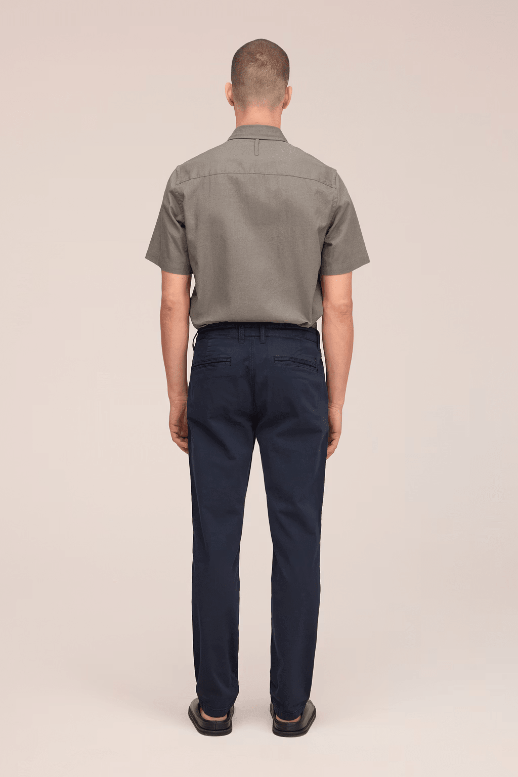 NN.07 - Pantalon chino slim en coton stretch Bleu marine - Lothaire