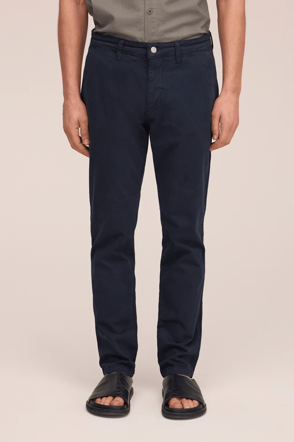 NN.07 - Pantalon chino slim en coton stretch Bleu marine - Lothaire